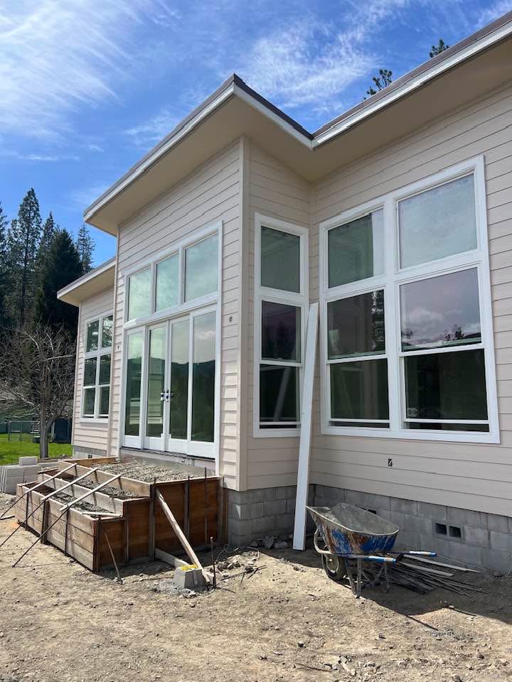 Completed exterior of a new custom home